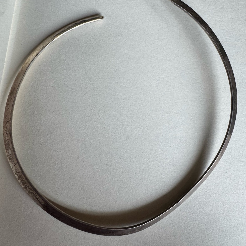 Elegant Vintage Sterling Silver Choker Necklace
